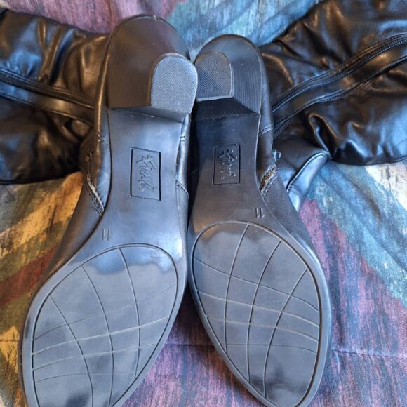 Classic Black Mid-Calf Boots – Fioni, Size 11, 2" Heel - Picture 3 of 5